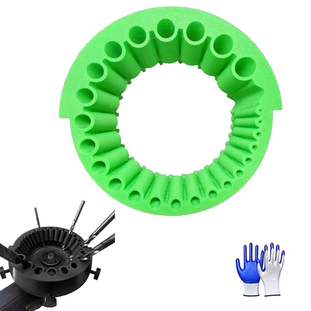 Drill Bit Sharpener Attachment for 125mm Grinders, 2-13mm Portable Grinding Tool for Old & Dull Drill Bits (Green)