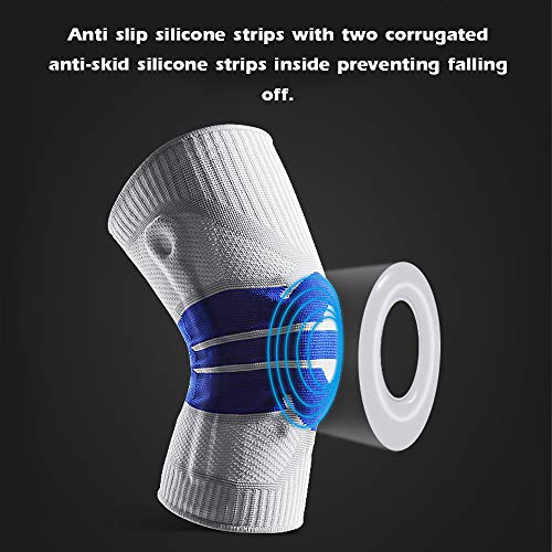 Joelheiras de fitness, Romacci Fitness Running Riding Joelheiras de verão Joelheiras de malha Protet