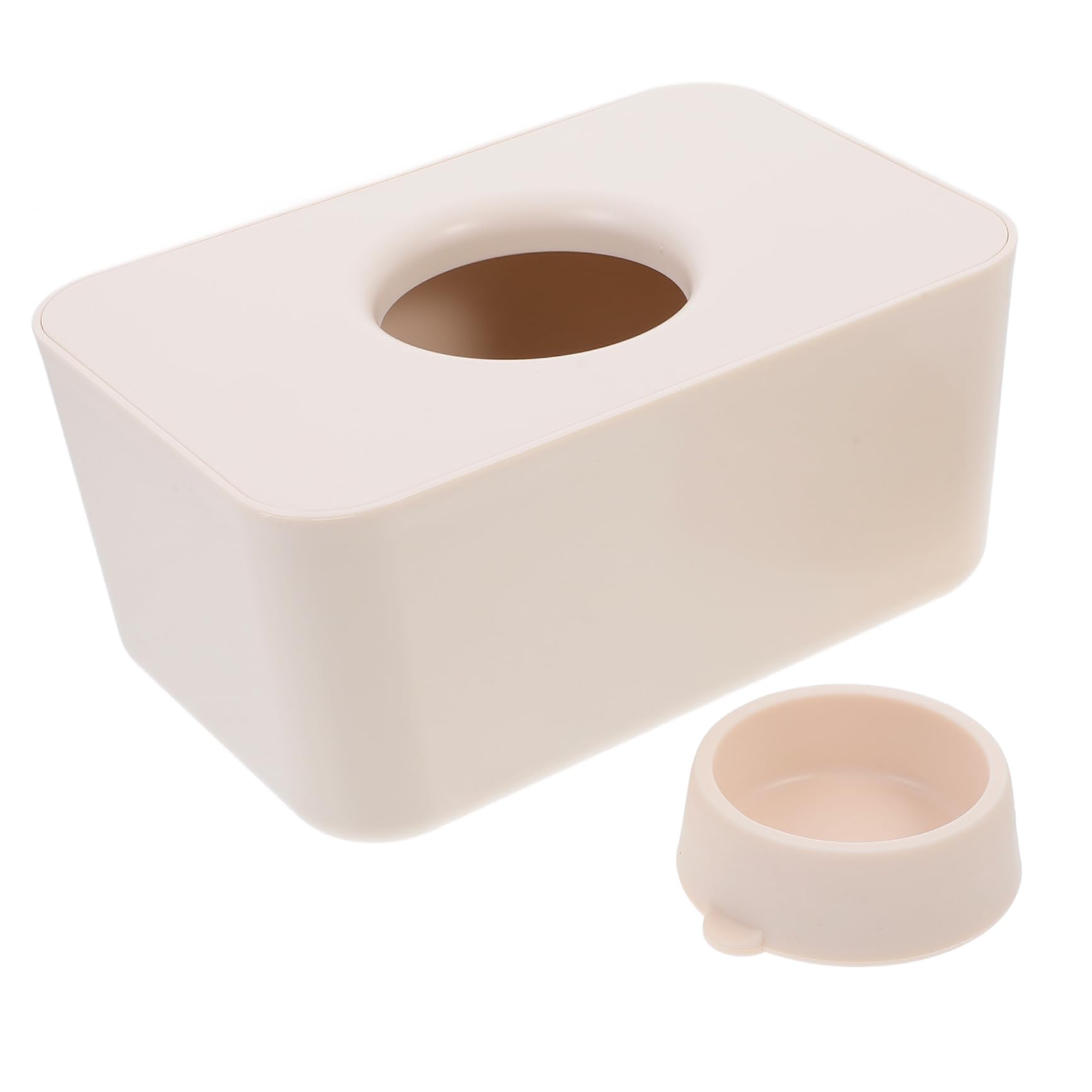 Feuchttücherbox mit Deckel Wiederverschließbarer Silikonhalter für Babys Kompakte Aufbewahrung in Beige Universeller Feuchttuchspender für Zuhause und Unterwegs