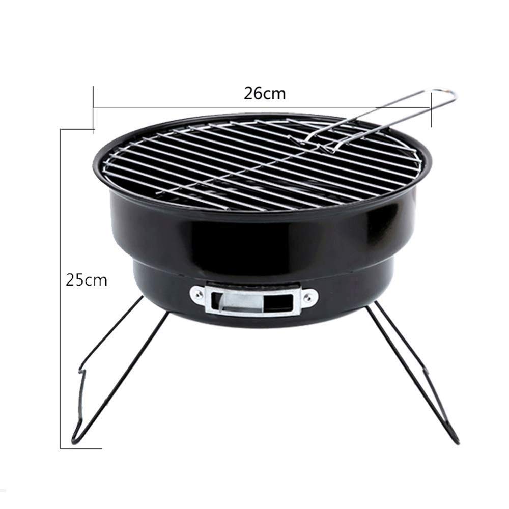 Grill Premium Przenośny grill węglowy na piknik świeżym powietrzu, dla 1-3 osób Impreza kempingu 2625 cm,Grill ogrodowy