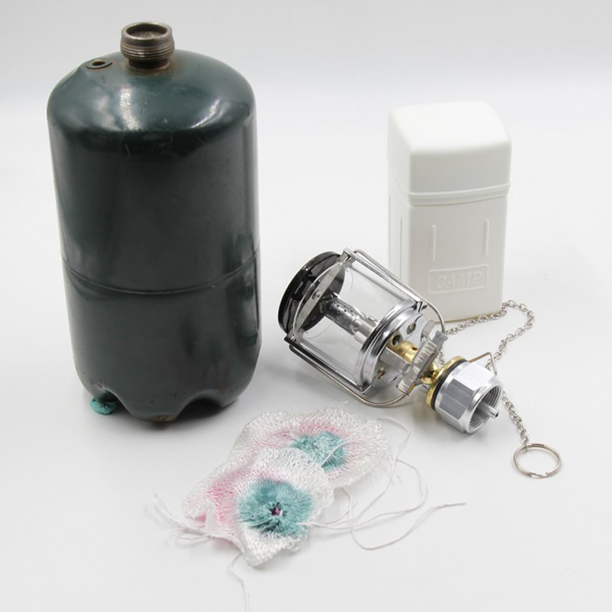 UKCOCO Lanterna da Campeggio a Gas, Lampada a Propano per Bombola Filettata Piatta, , Illuminazione per Campeggio All'aperto, Portatile