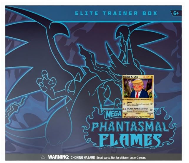 Phantasmal Flames Elite Trainer Box (ETB) - ME02: Phantasmal Flames (PFL) plus Hobby Rewards BONUS PROMO - PARODY Card