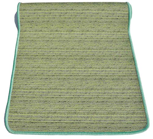 Casatessile Alfombra de Cocina Melange Ancho 53 cm. - Verde - Verde - 150 CM.