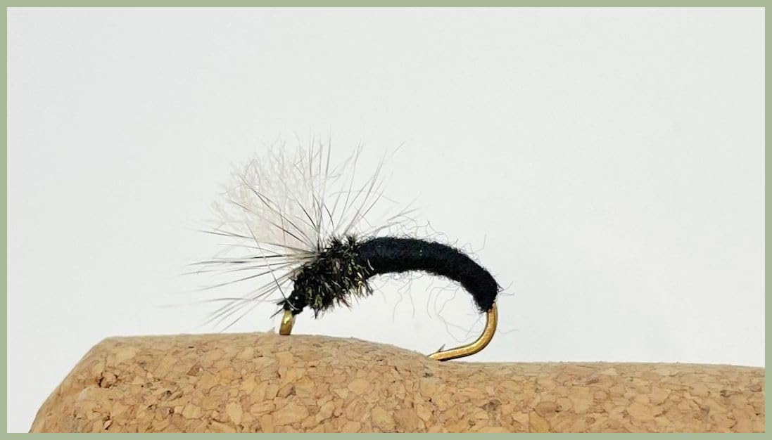 Black Klinkhammers, trout flies, choice of size and quantity, Best Emerger Flies, (3, 10)