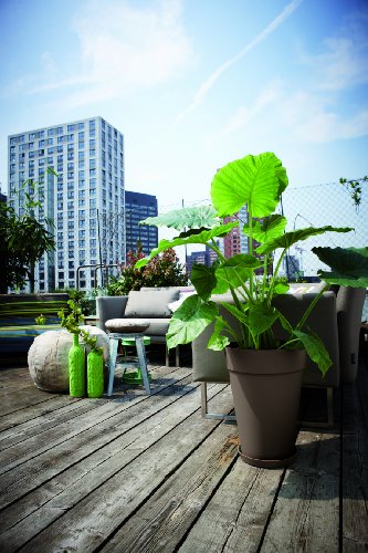 Elho 2054714 Urbano Loft Taupe Rotonda Saucer 24 x...