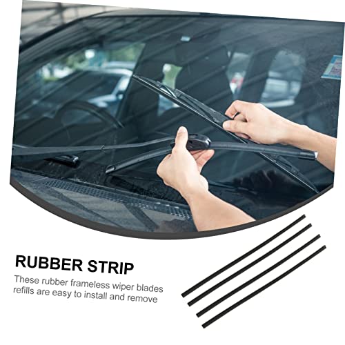 VICASKY 4Pcs Tira De Limpador De Carro Lâminas De Limpador De Carro Fácil DIY Instalar Tira De Limpa