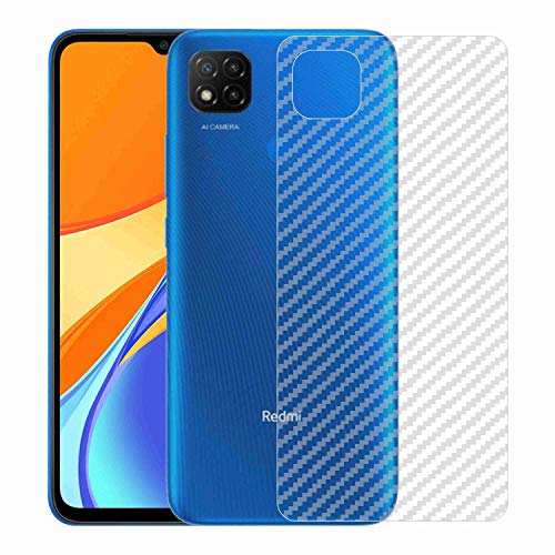 Image of Compatible with Redmi 9C Back Screen Protective Film Carbon Fiber Skin Transparent Screen Guard Sticker