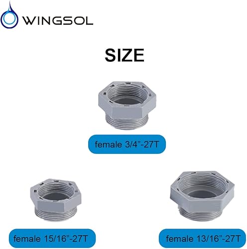 Miniatura 3 de Kits de adaptador de rosca de compresión para filtro de montaje de grifo de cocina, manguera de jardín, desviador de aireador de bañera, accesorios