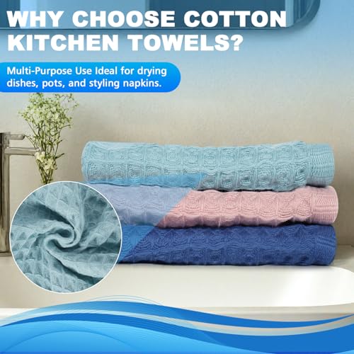 Image of 3 Pack 100% Cotton Wash Cloth, 13x13 Inch, 3 Colors