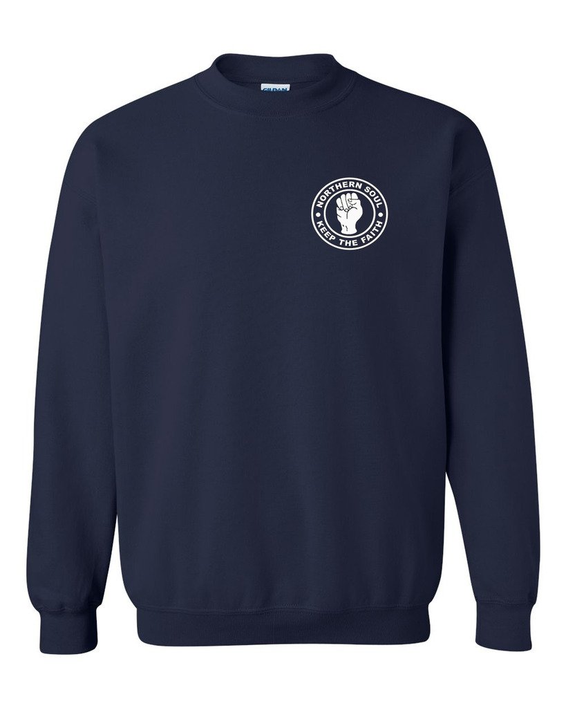 zappatee Northern Soul - Keep The Faith Sweat Shirt Navy XXL