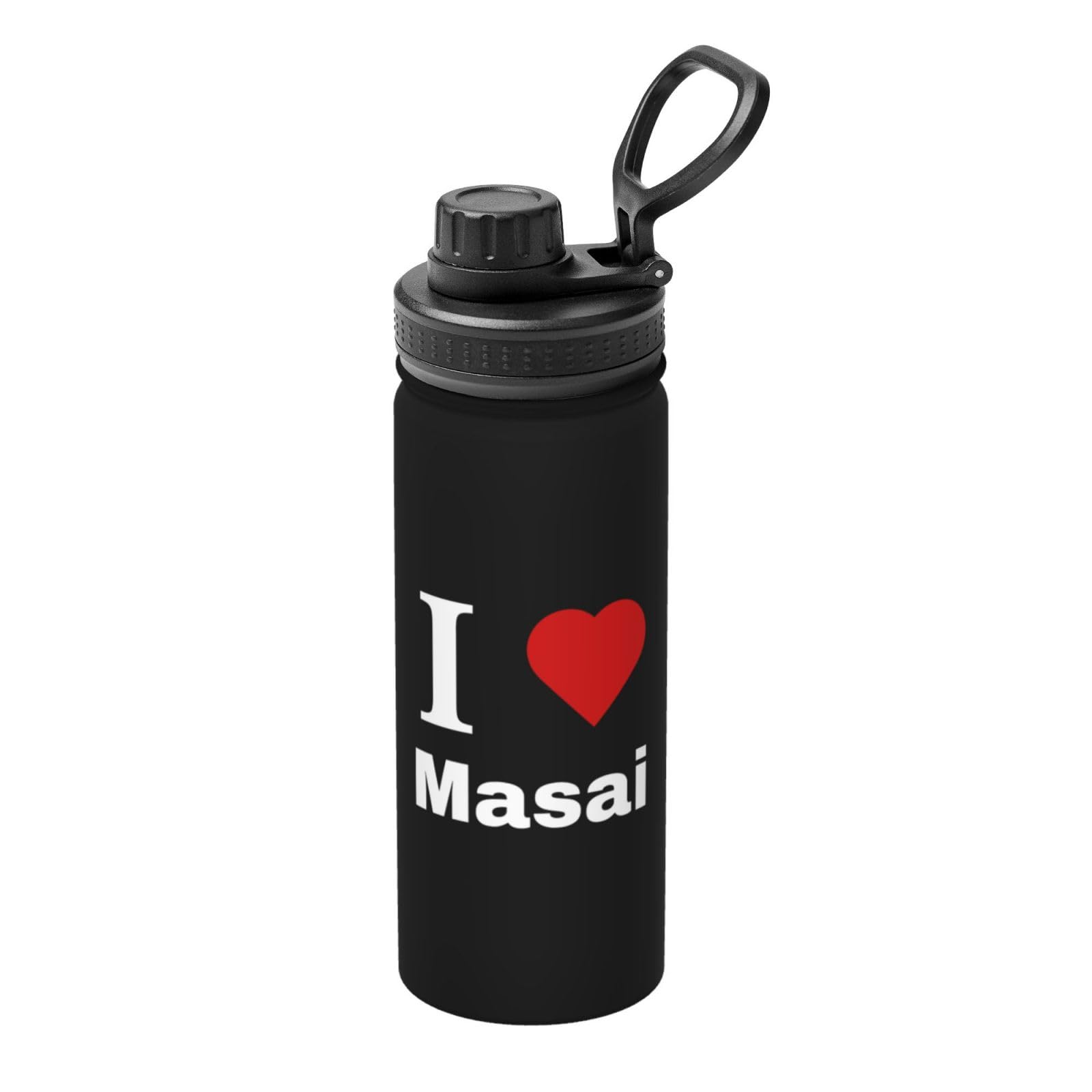 Amazon.com: ZKLCRYTR I love Masai Water Bottle 18OZ Stainless