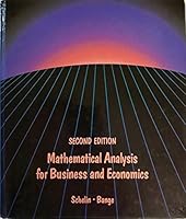 Mathematical Analysis for Business and Economics (Prindle, Weber & Schmidt Series in Mathematics) 0534914934 Book Cover