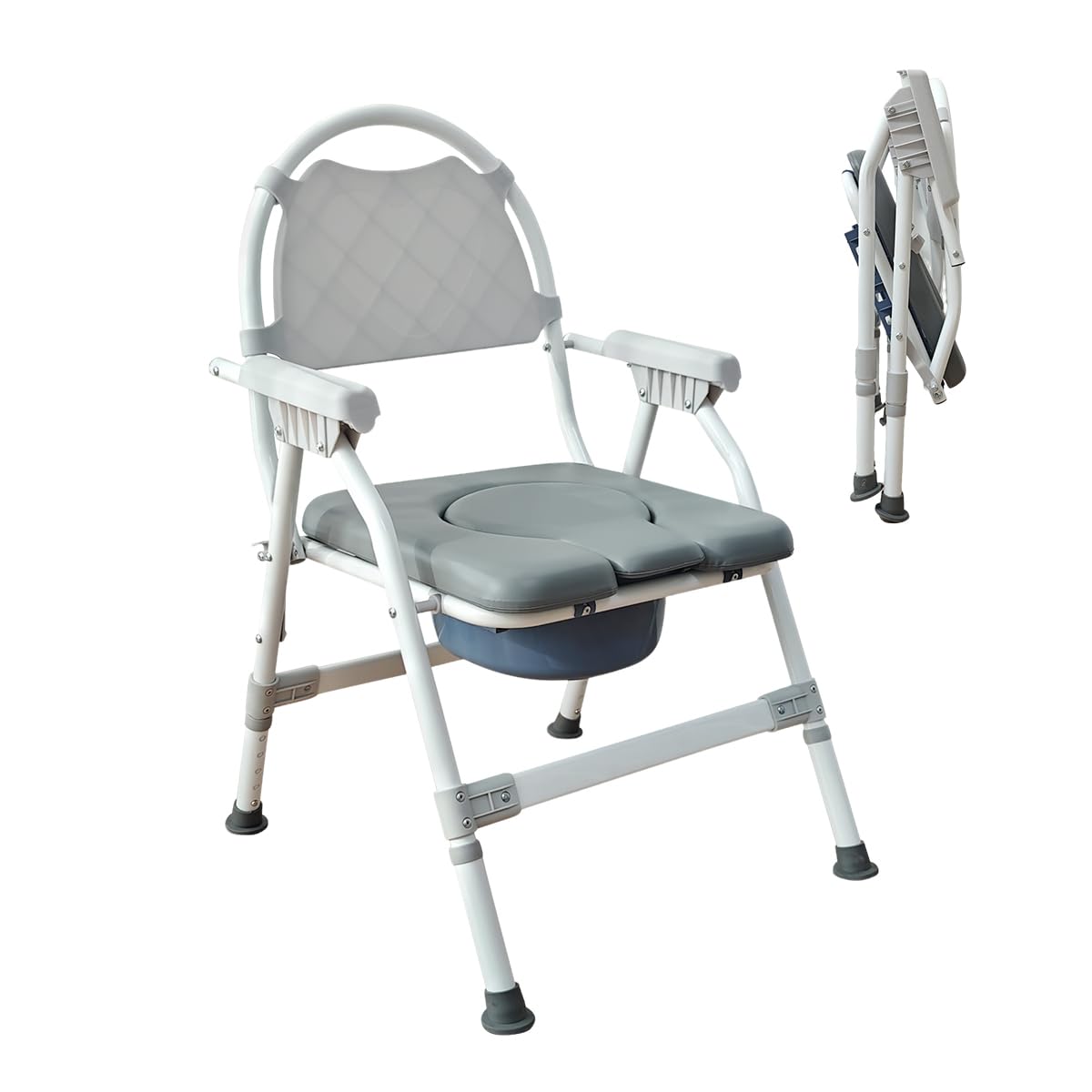 Amazon | RAKU 介護用ポータブルトイレ 大人用おまる 介護用チェア