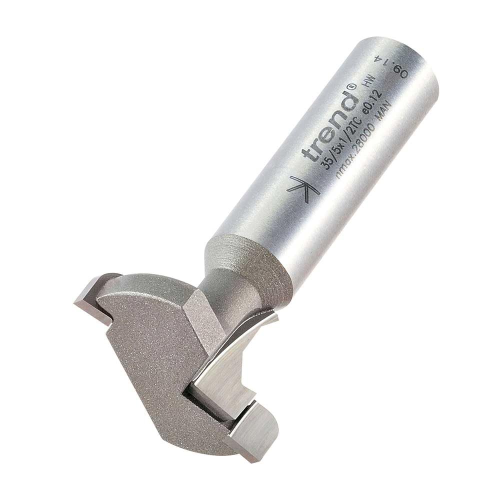 Trend Obcinarka ścienna 35/5 x 1/2 TC 30 mm średnicy x 15 mm cięcie, srebrna