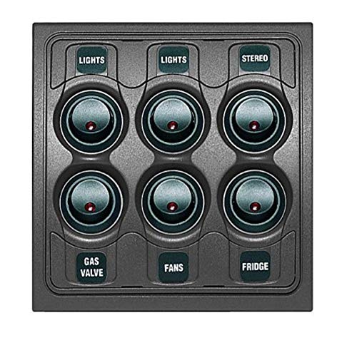 Switch Panel BEP 1000-6 W Contour 1000 tableau électrique marine 12V