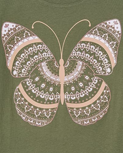 The Children's Place Girls Unicorns,Sports,Butterflies Short Sleeve Graphic T-Shirts,2 Pack - Image 3