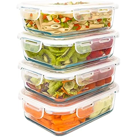LG Luxury & Grace 4 Glass Food Containers Cover