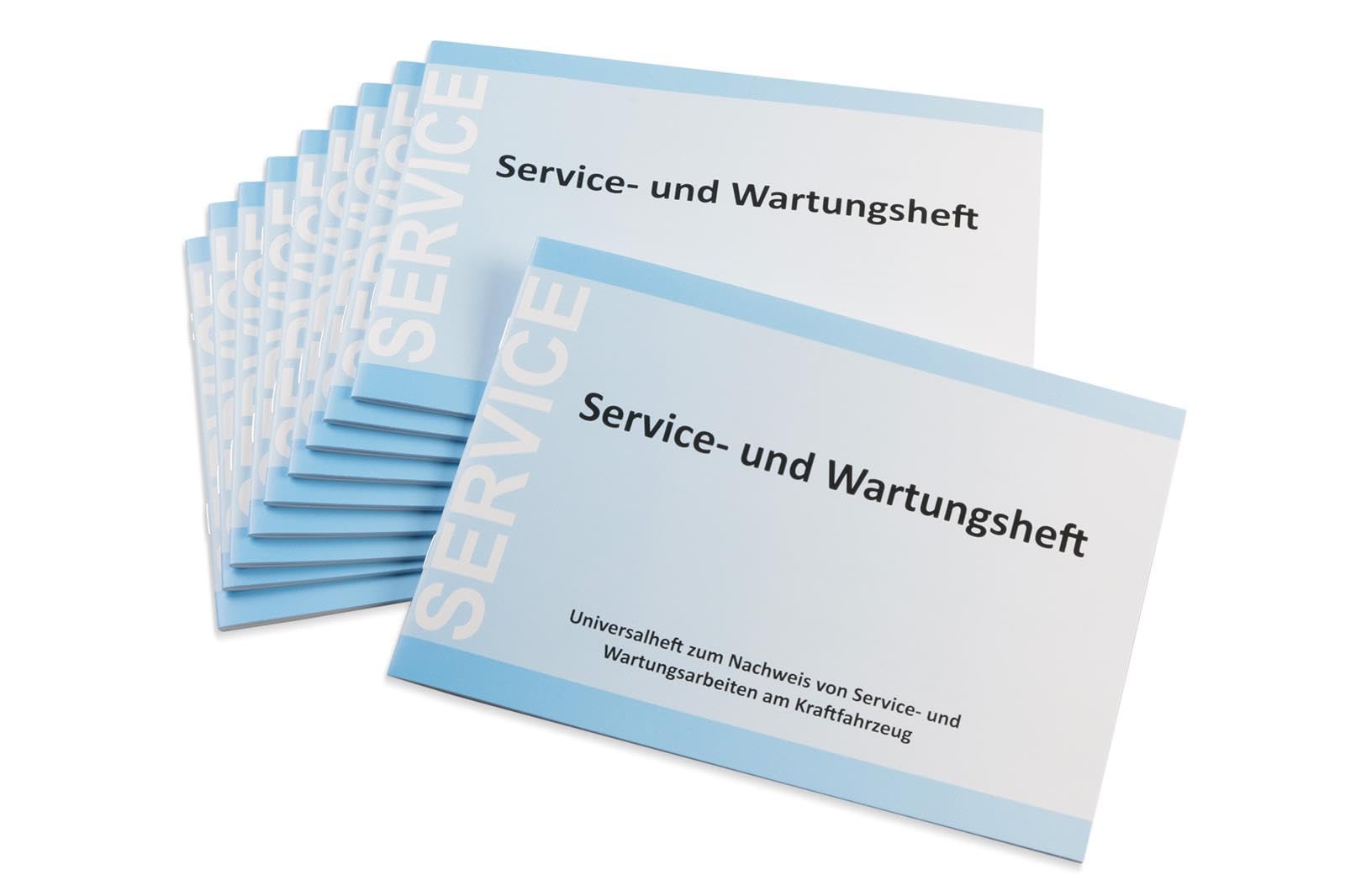 10x Serviceheft Wartungsheft Werkstatt | Serviceheft Wartungsheft Auto universal