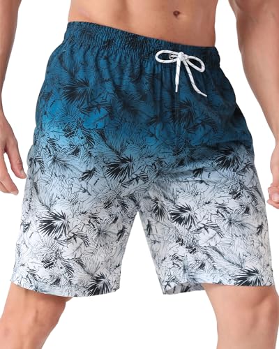 Image of BOJIN Mens Swim Trunks 9 inch Quick Dry Stretch Swim Shorts Mesh Lining Bathing Suits Swimwear Beach Shorts with Pockets