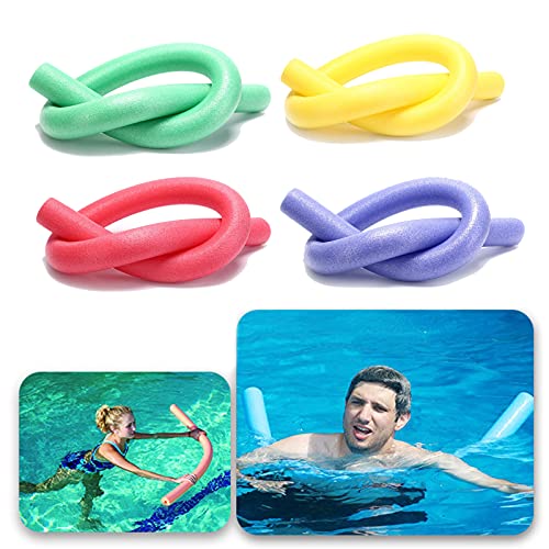 Shulemin Floating Pool Noodles Foam Tube Swimming Pool Noodle 51x2.7 Inch Solid Color Flexible EPE Strong Buoyancy Swimming Aid Swimming Learning...