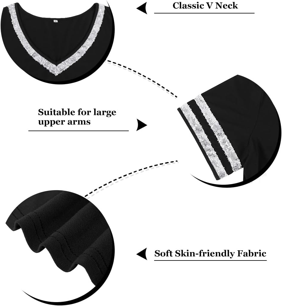 RITERA Plus Size Tops for Women Short Sleeve T Shirt Casual Summer V Neck Tunics Tees XL-6XL - Image 6