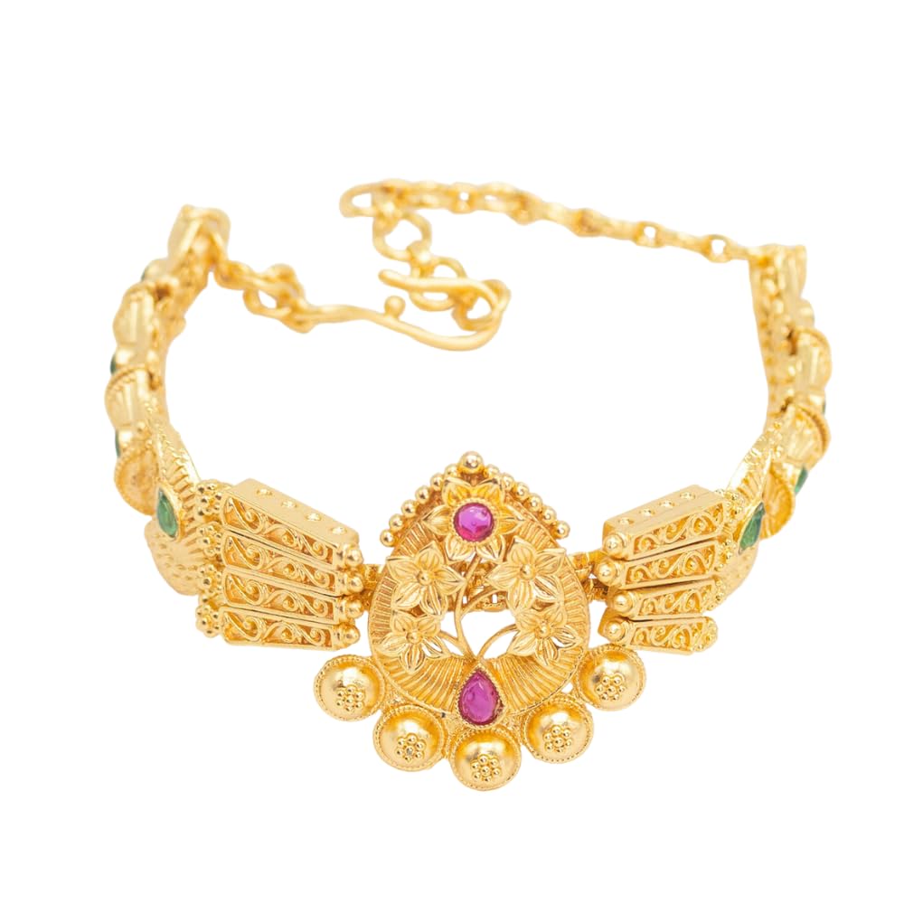 JEWELLERY ZE 1 Gm Gold Plated Bracelet for Women and Girls Jewellery Set Wedding Wristband Fashion Accessories (Drop Pink Net) (B0CYLX55PD) Amazon Price History, Amazon Price Tracker