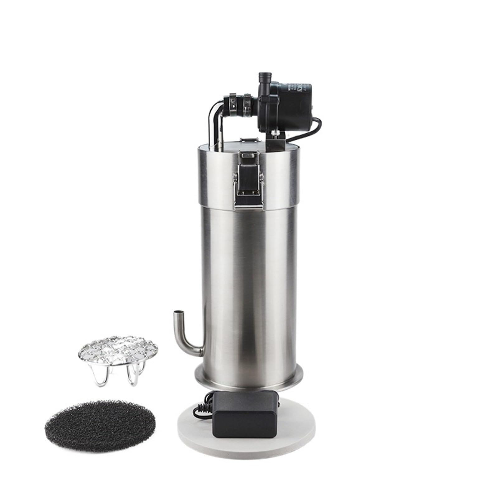 System filtrów akwariowych, Filtry Kanistrowe Do Akwarium Ze Stali Nierdzewnej, Miniaturowy Filtr Stołowy, Zewnętrzny Beczkowy Z Pompą Wodną(ES300mini)