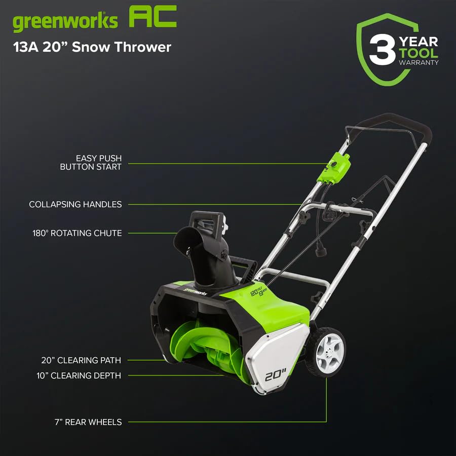 green works pro　充電式手押し除雪機　SNB-403 Greenworks 充電式除雪機 除雪幅22インチ幅（約56cm） 80V 4Ah