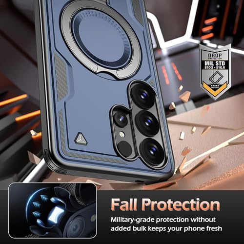 Image of for Samsung Galaxy S26 Ultra Case Magnetic with stand, with Mag-Safe, with Screen Protector, Wireless Charging, Shockproof for Samsung S26 Ultra 5G Phone Case, Ring Holder Cover for Samsung S26 Ultra