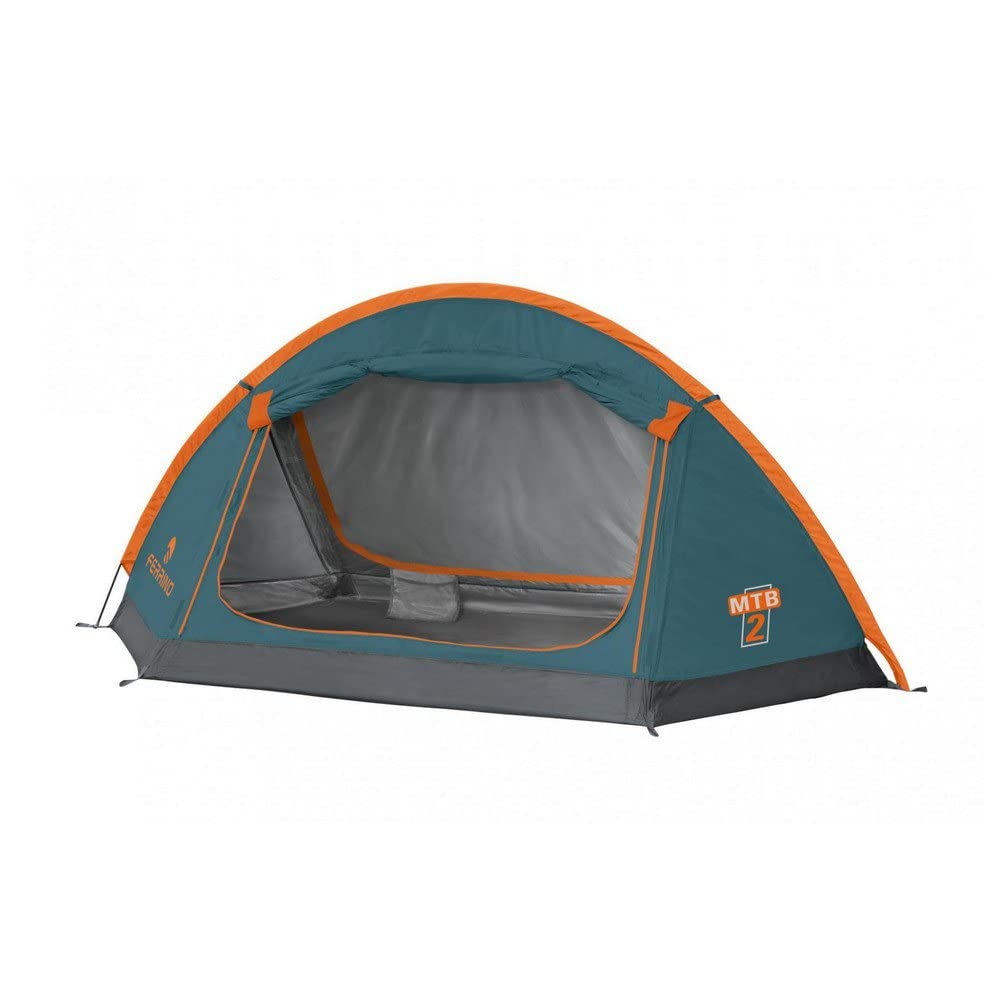 Ferrino 2 MTB Tent, Entrances with Mosquito Net Unisex-Youth, Blue