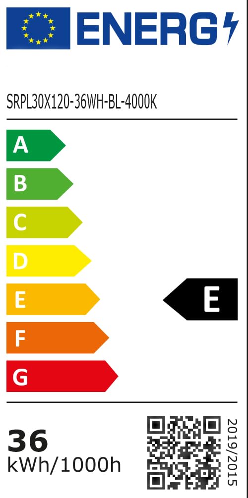 4x LED Panel 120x30cm, Deckenleuchte, 3900lm, 4000K, 36W, inkl. Trafo, Rasterleuchten, Einlegeleuchte, Büroleuchten (4000K, 4 Stück)