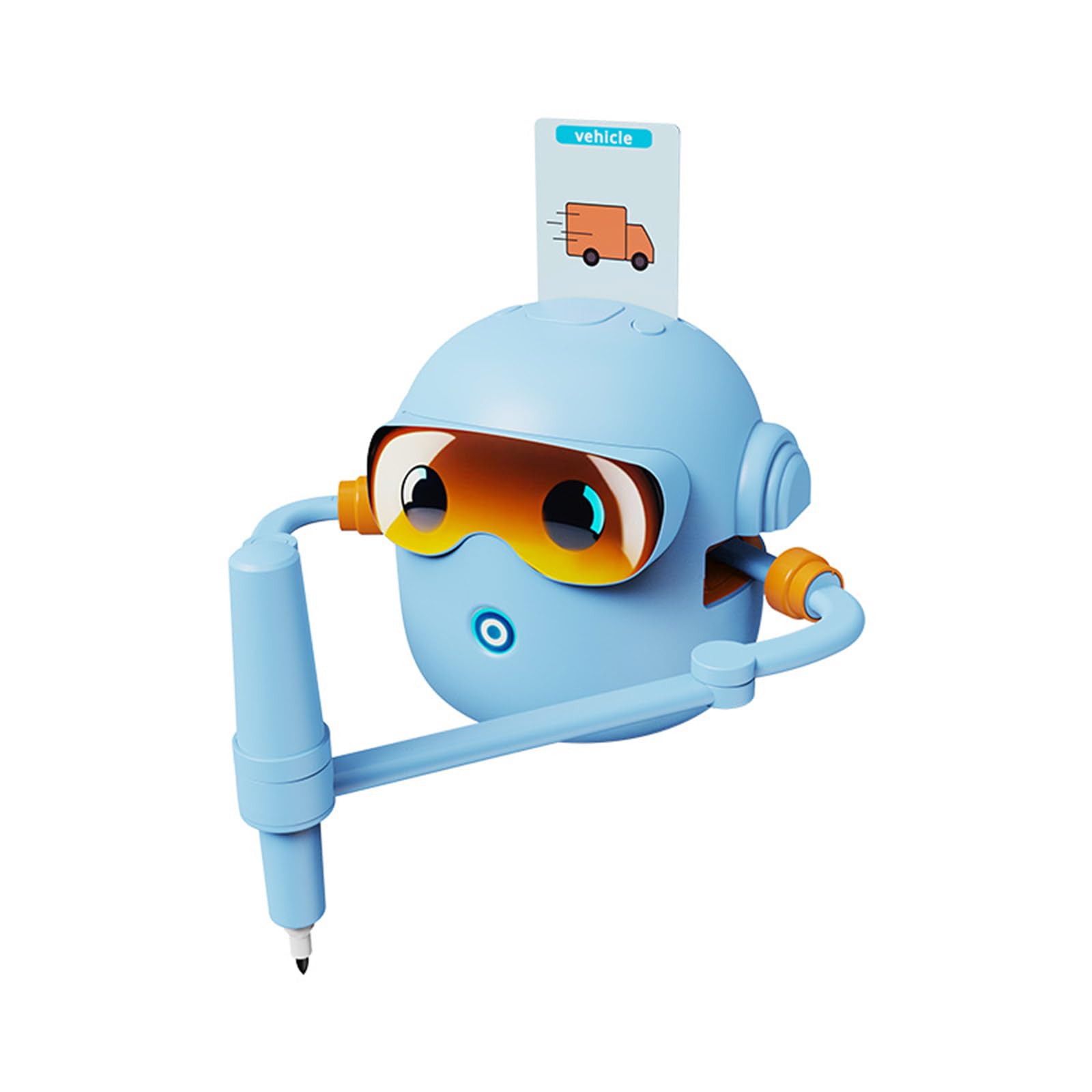 Robot de dibujo educativo para 100, azul