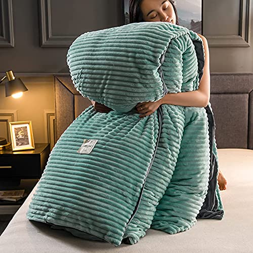SAZDFY Épaissir la Housse de Couette en Velours Chaud pour l'hiver, Housse de Couette réversible et Respirante, Housses de Couette Douce de Luxe de Couleur Unie pour la Chambre d'amis Cover