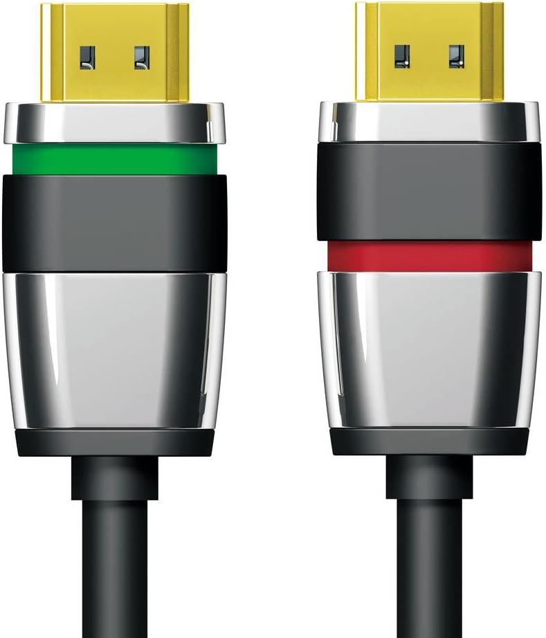 PureLink Ultimate Series 1m Certified High Speed HDMI Cable with Ethernet and Security Lock (HDMI 2.0 compatible, 4K UltraHD resolution up to 4096 x 2304 pixels (supports 18Gbps), Full HD 3D compatible), ULS1000-010, 1.00 meter, black