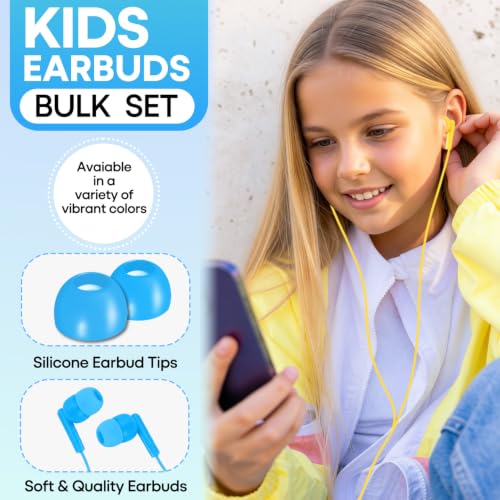 Gaosen Classroom Earbuds Bulk 30 Pack for Kids School Students Children Toddler Teens Boys Girls,Individually Bagged(30 Mixed) by Gaosen - Used condition - Image 2