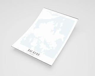 MG Global Modern Poster of Sai-kung 2 | 11x17 12x18 16x24 24x36 Minimal Unframed Print | Minimalism Hometown City Wall Art for Gift | Minimalist Home Office Decor