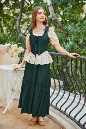 Image of Scarlet Darkness Women's Renaissance Corset Tops Lace Up Overbust Bustier