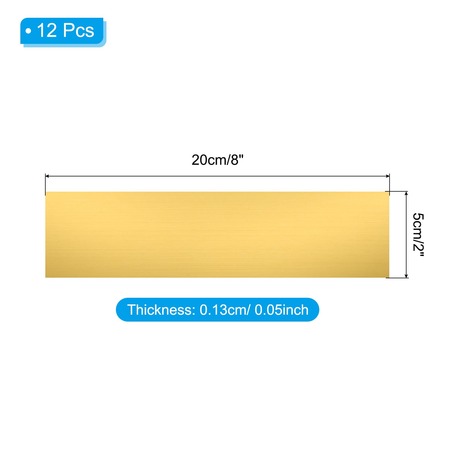 PATIKIL 8"x2" Blank Name Plates - Image 2