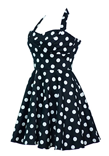 Ixia-Polka-Dot-A-line-50s-Pinup-Dress