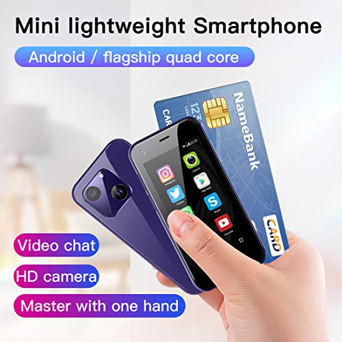 Rainbuvvy XS13 Pro Mini Smartphone 2,5" 3G Dual SIM Lila