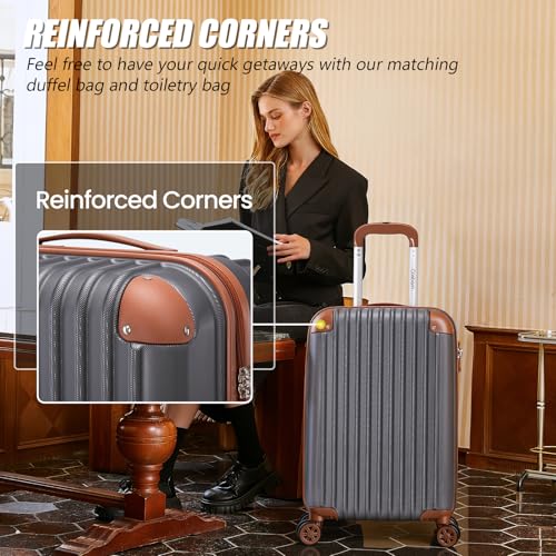 Image of Cosbarn Luggage Sets, Lightweight Durable Hardshell, 5 piece Suitcase Sets