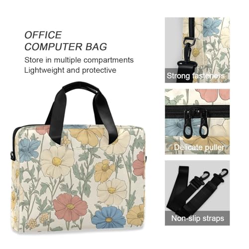 Bolso bandolera para laptop con multiples compartimentos miniatura 4