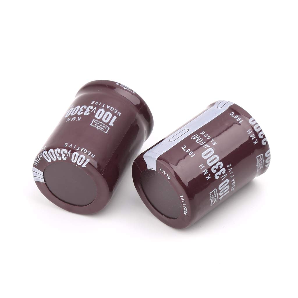 2pcs 100V Aluminium Condensateurs électrolytiques