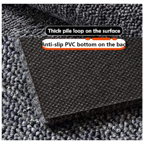 Nisorpa 28 Pack Carpet Square Tiles 20X20In Commercial Pvc Backing Floor Matting Anti-Slip Carpet Basement For Residential Home Office Use Dark Gray #TOP3