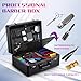 Barber Accessories Case, Profesional Barbers Briefcase Tool Case, Barber Cases for Clippers and Supplies, Hair Scissors Clippers Trimmer Organizer, Barbers Suitcase with Code Lock (Matte Black)