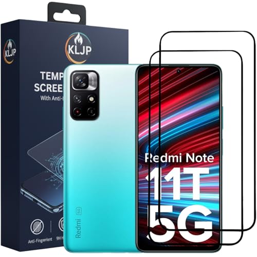 Image of Military-Grade Gorilla Tempered Glass For Redmi Note 11T / Poco M4 Pro With Installation Kit | Edge to Edge Coverage | Black (Pack Of 2)