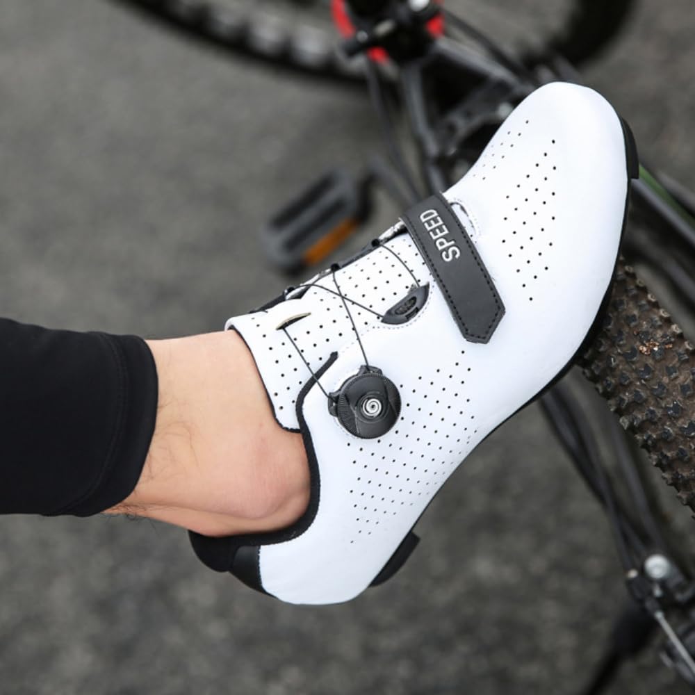 Radschuhe Für Damen Und Herren Atmungsaktive, rutschfeste Fahrradschuhe Mit Gummisohle Für Rennrad- Und Mountainbike-Fahren, Indoor-Spin Und Radfahren Im Freien