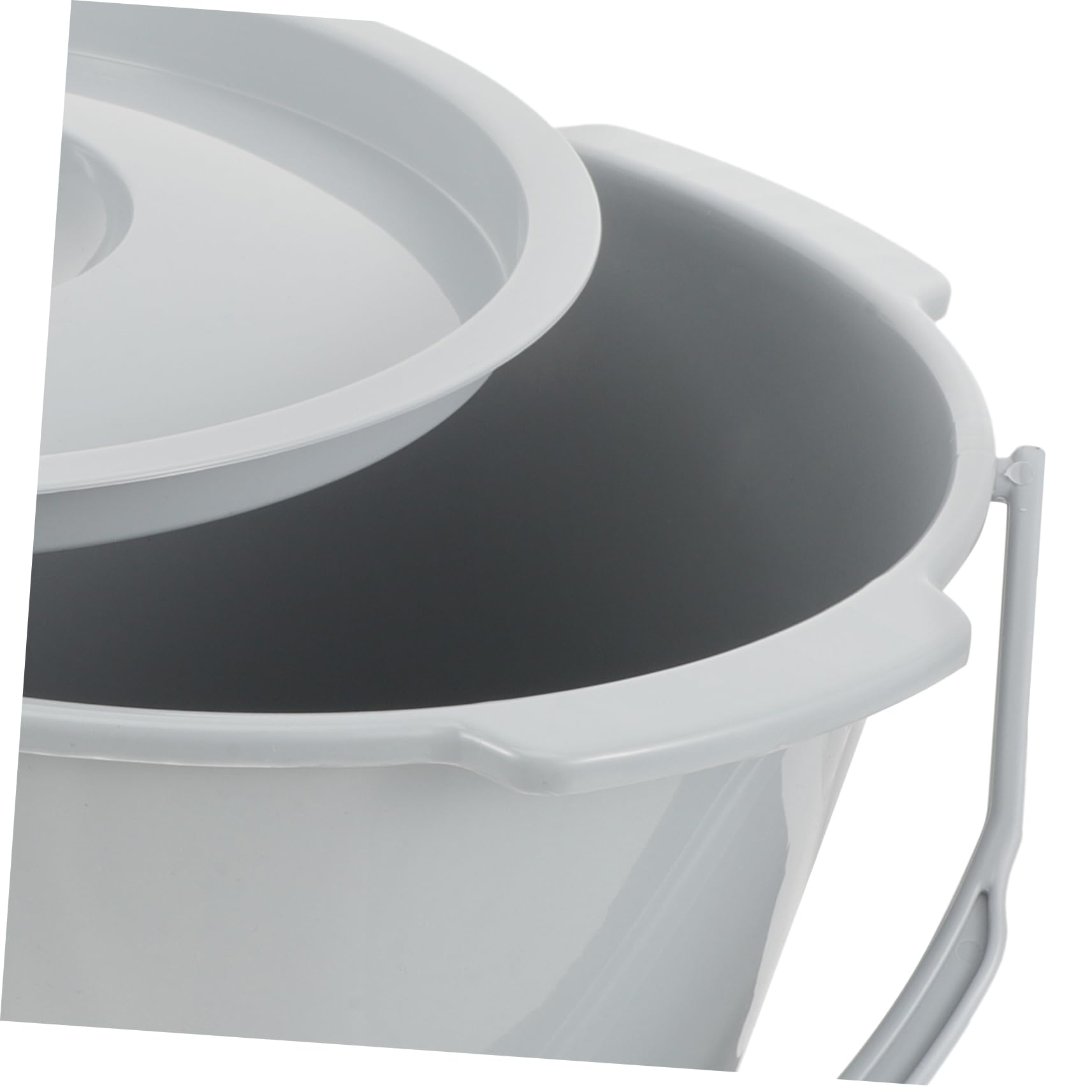 Orinal de Plástico Portátil con Asa y Tapa para Adultos Mayores