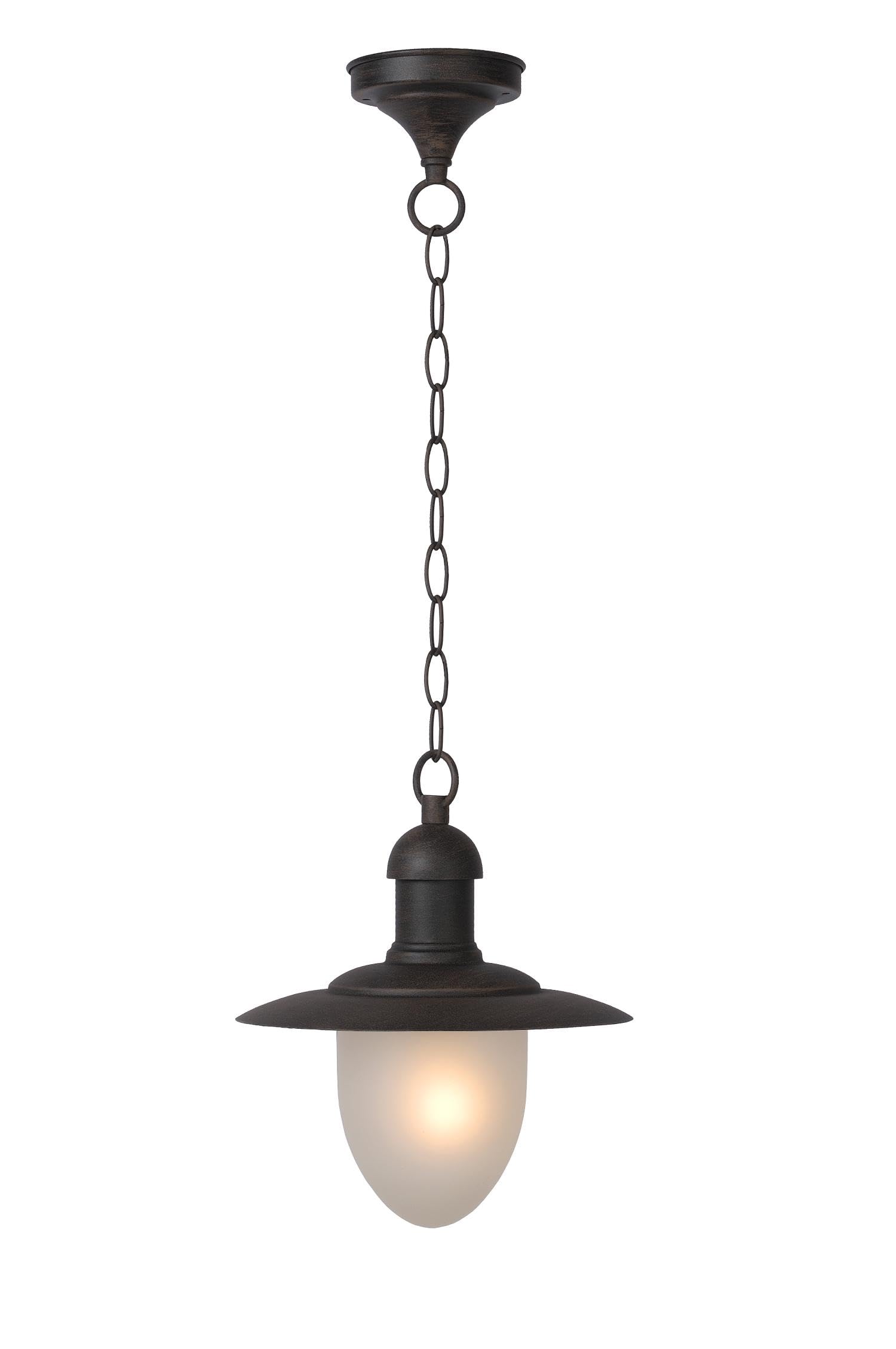 Lucide 11872/01/97 - Lanterna IP44 E27, Colore: Ruggine
