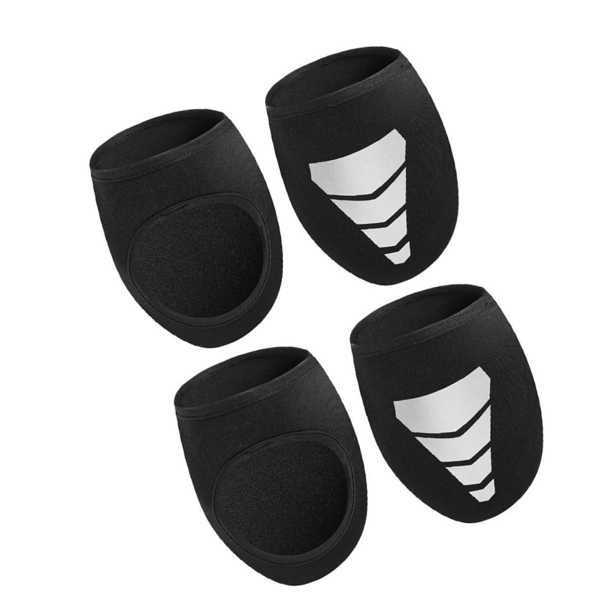 POPETPOP 2Pairs Neoprene Cycling Shoe Covers Windproof Overshoes with Reflective Design Warm Protection for Outdoor Riding Cycling Accessories for Men and Women